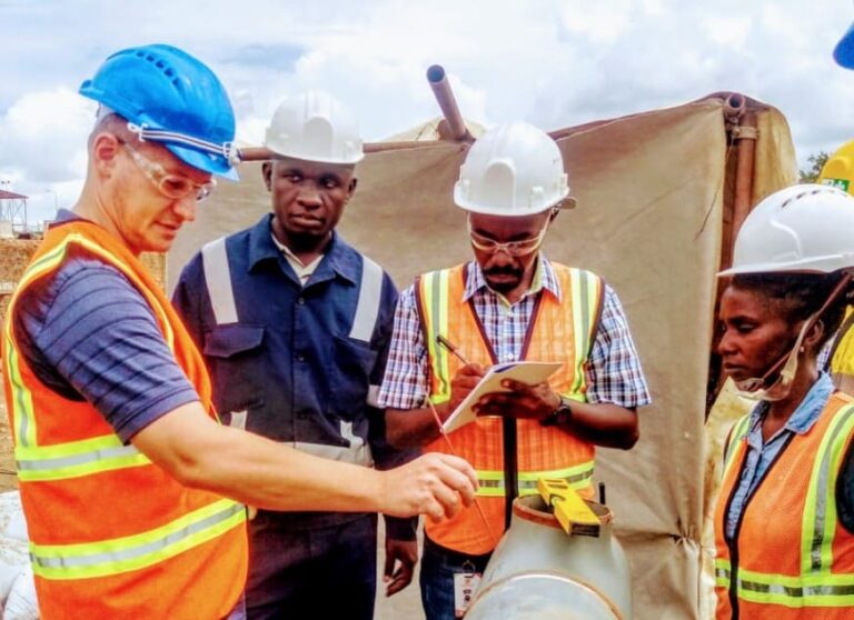 HAPPENING NOW at Gas Petro in Mombasa International Welding Engineer, Alex Vetter with Toolkit iSkills Team