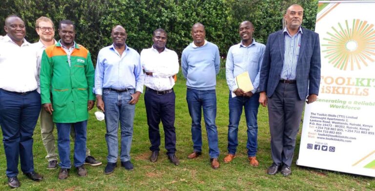 The International Fund for Agricultural Development (IFAD) Delegation visits TTI agri-tech demo farm in Kikuyu. IFAD was impressed to see youth in practical workplace-based training, and learn of the success in job placement, networking with prospective employers .
